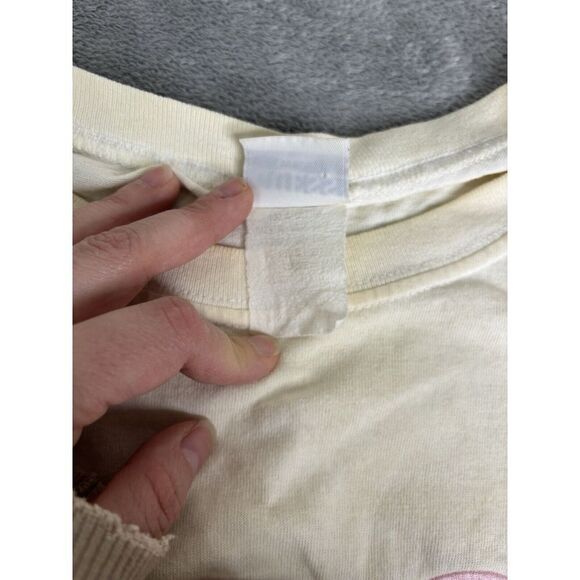 Vintage 90s Guess Jeans Short Sleeve T Shirt Women's Size XL White - Picture 8 of 12